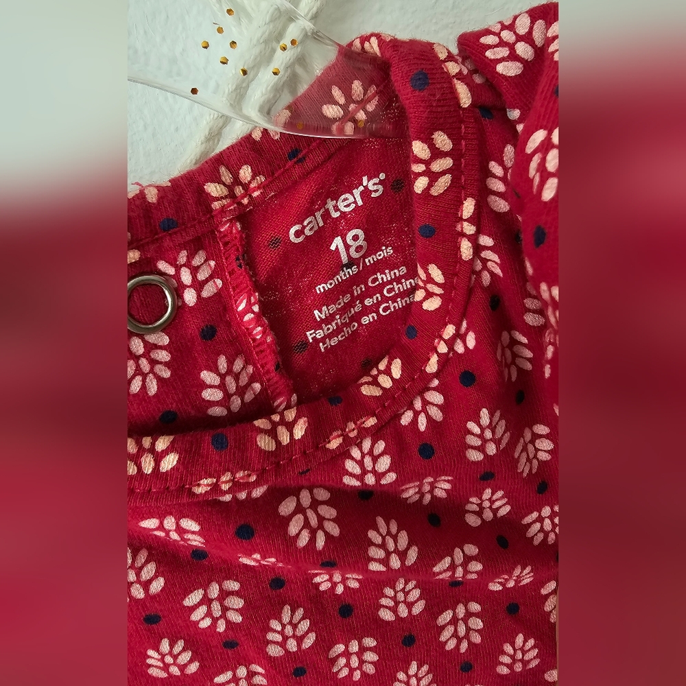 Carter's Red Patterned Jumpsuit - Picture 2 of 4